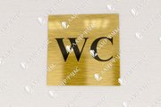 Табличка на дверь уборной WC