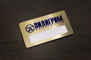 Бейдж металлический